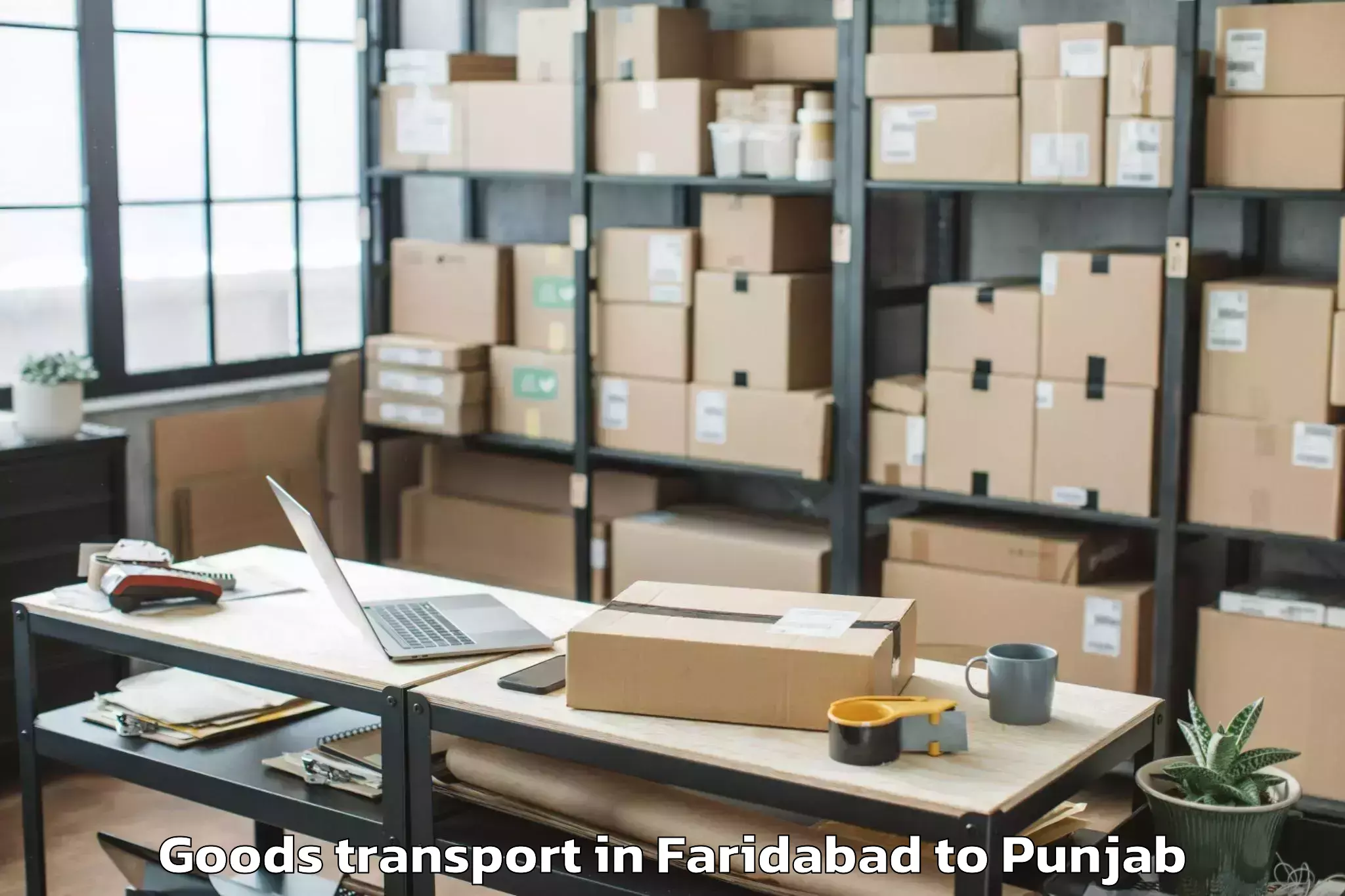 Discover Faridabad to Hoshiarpur Goods Transport